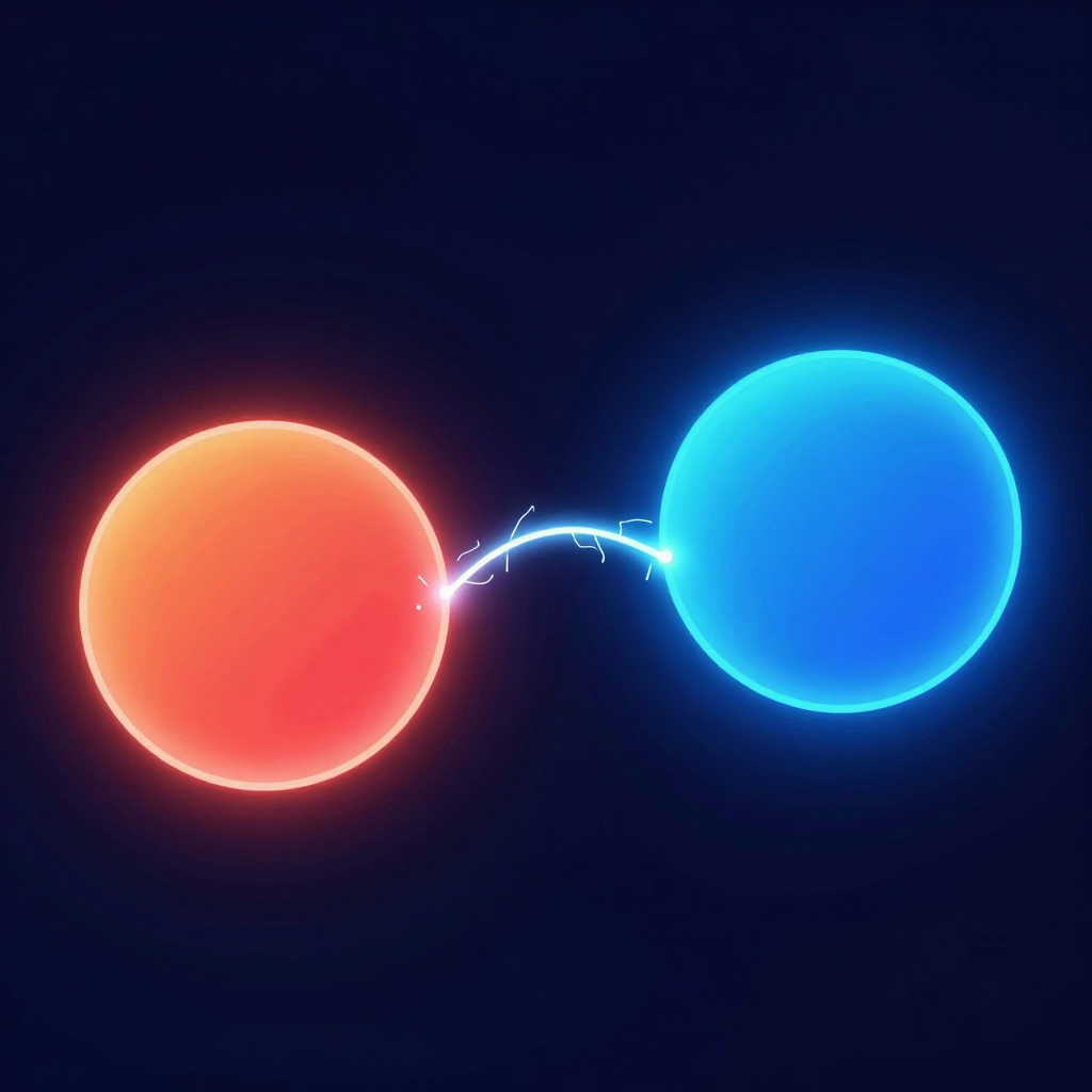 Two app icons connected by a glowing line, OAuth connection screen visible